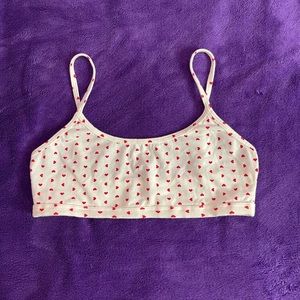 Brandy Melville Red Heart Bralette Tank